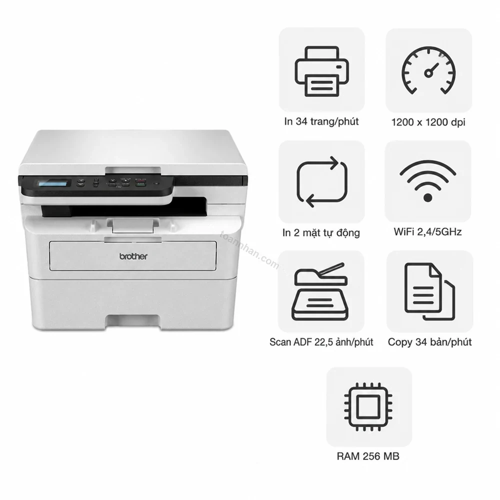 Máy in laser đen trắng đa năng Brother DCP-B7620DW