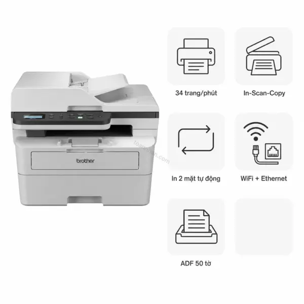 Máy in laser đen trắng đa năng Brother DCP-B7640DW
