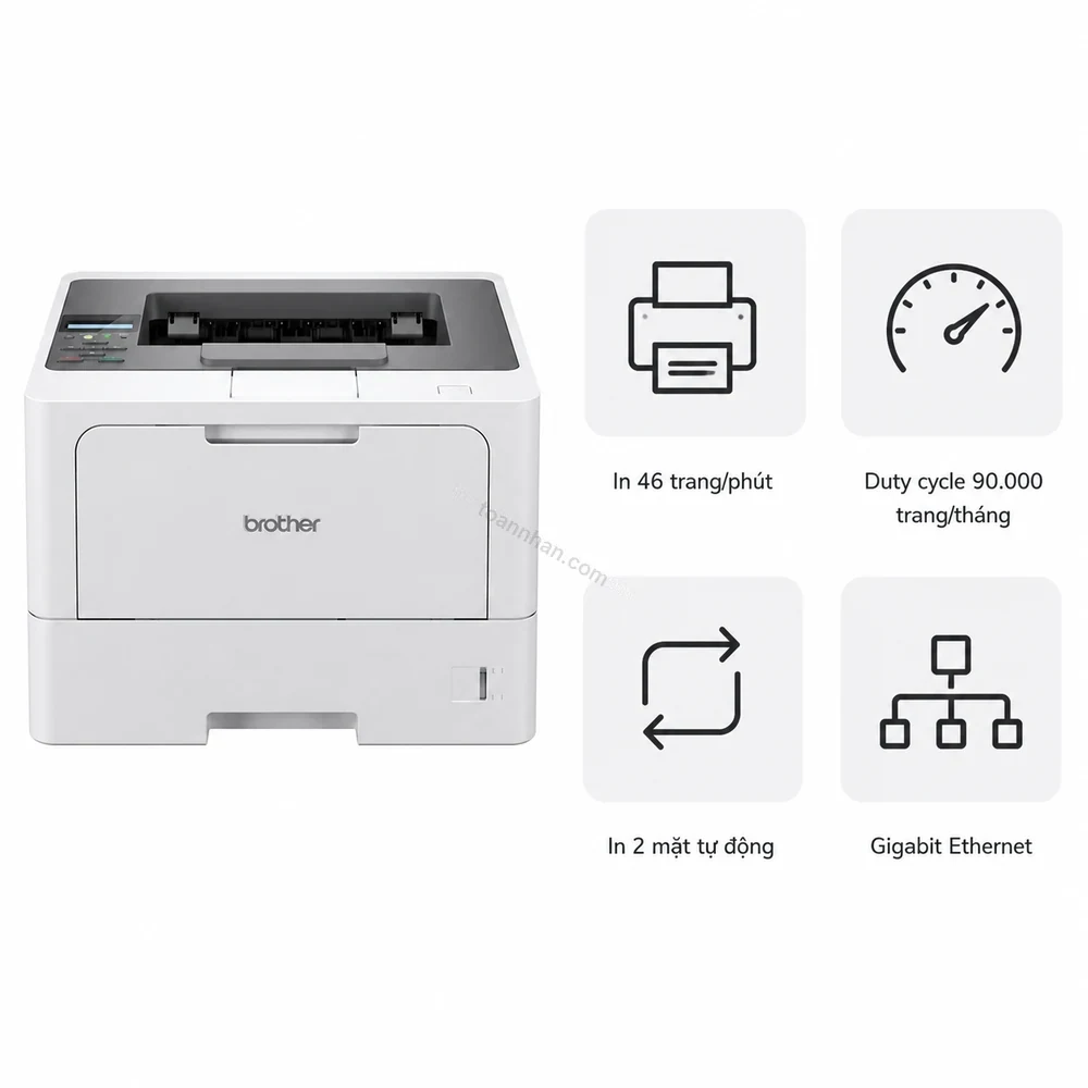 Máy in laser đen trắng Brother HL-L5210DN