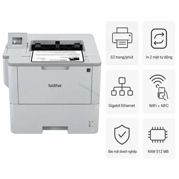 Máy in laser đen trắng Brother HL-L6400DW