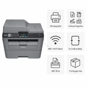Máy in laser đen trắng đa năng Brother MFC-L2701DW