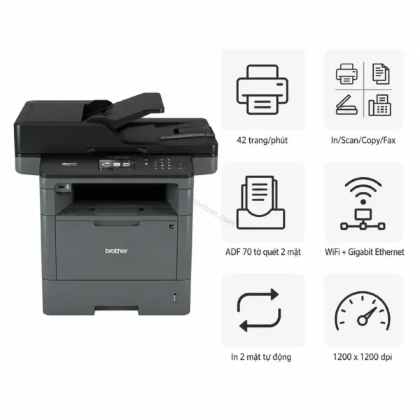 Máy in laser đen trắng đa năng Brother MFC-L5900DW
