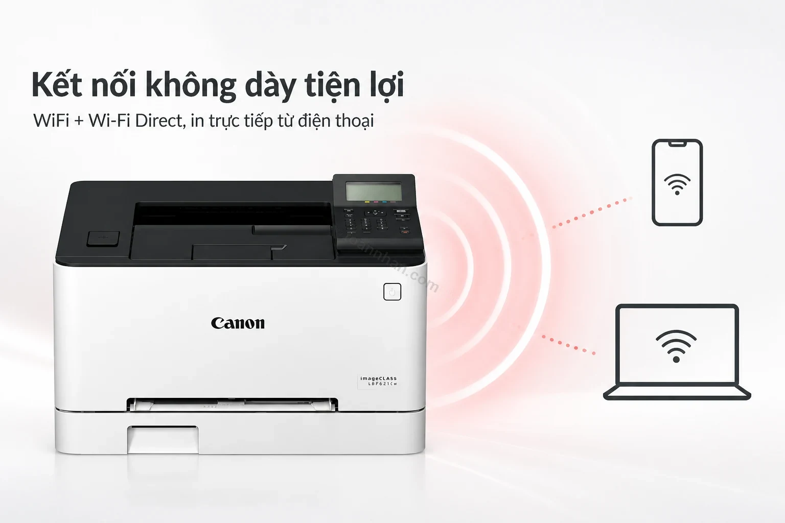 In không dây từ điện thoại qua WiFi trên Canon LBP621CW