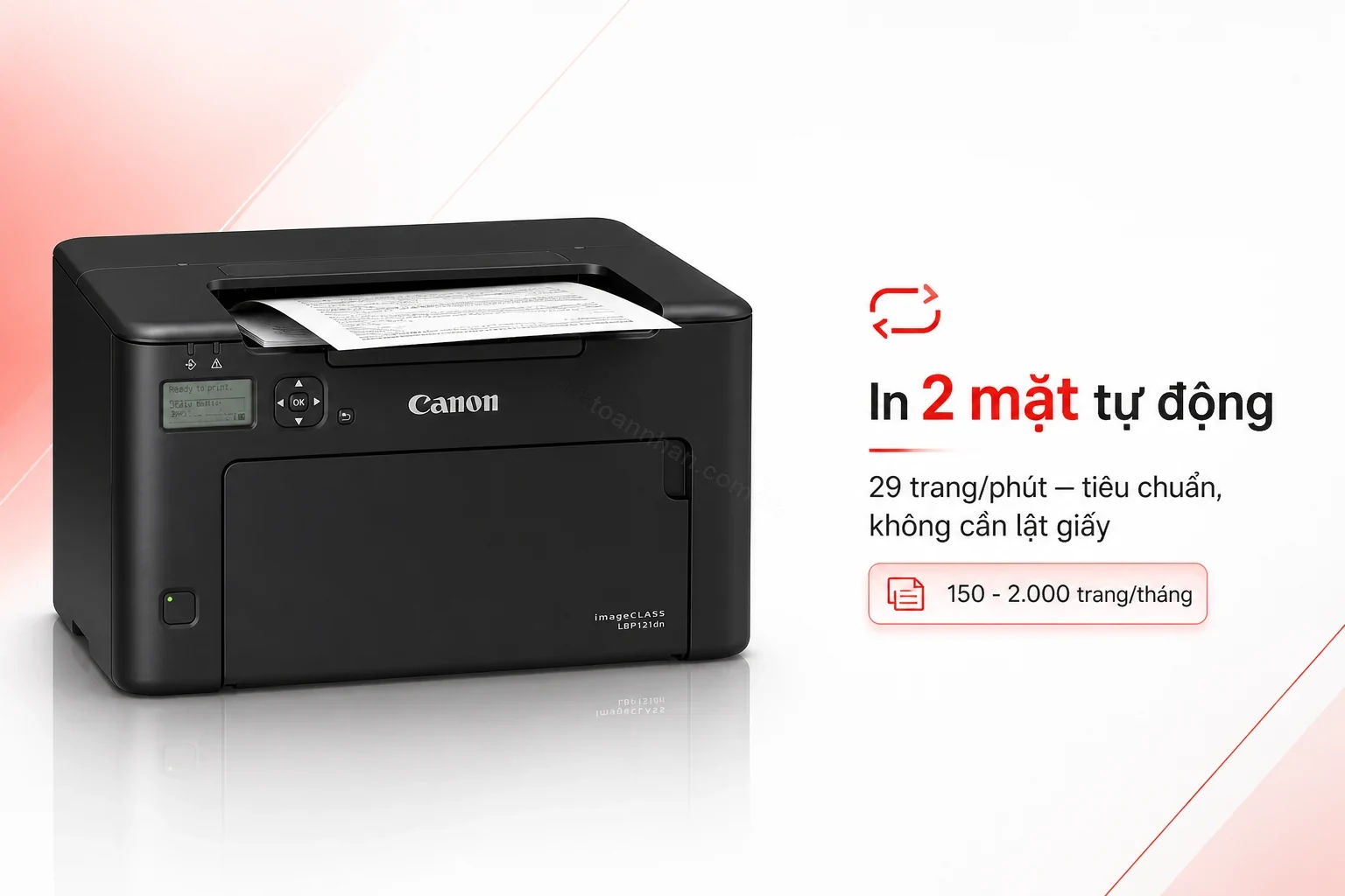 Khay giấy in 2 mặt tự động của máy in Canon imageCLASS LBP121DN