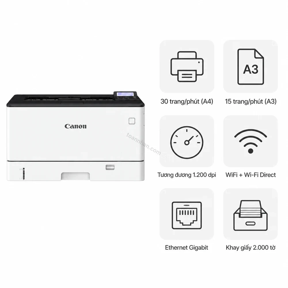 Máy in laser đen trắng Canon imageCLASS LBP456w khổ A3