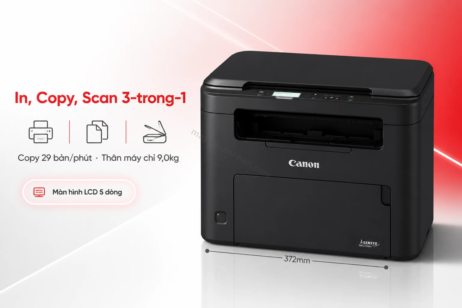 Màn hình LCD và bảng điều khiển máy in đa năng Canon MF272dw