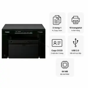 Máy in laser đen trắng đa năng Canon imageCLASS MF3010AE