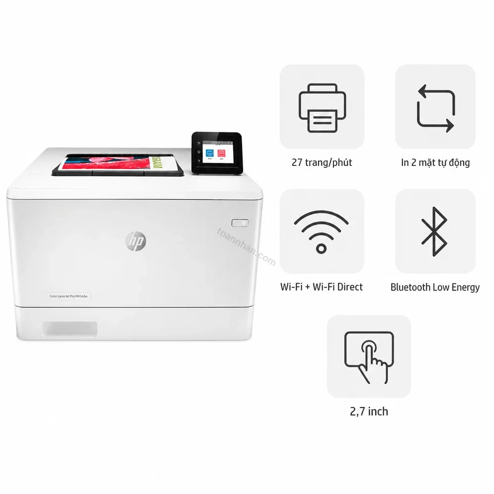 Máy in laser màu HP Color LaserJet Pro M454dw