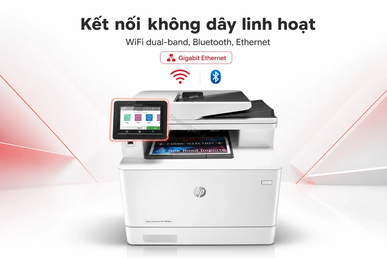 Kết nối WiFi dual-band trên máy in HP M479dw