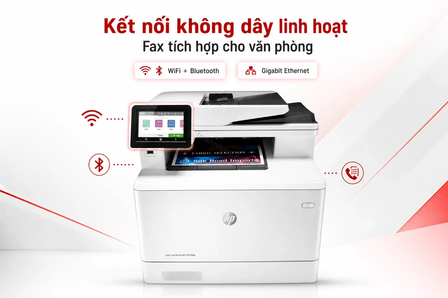 Kết nối WiFi dual-band và fax tích hợp trên máy in HP M479fdw