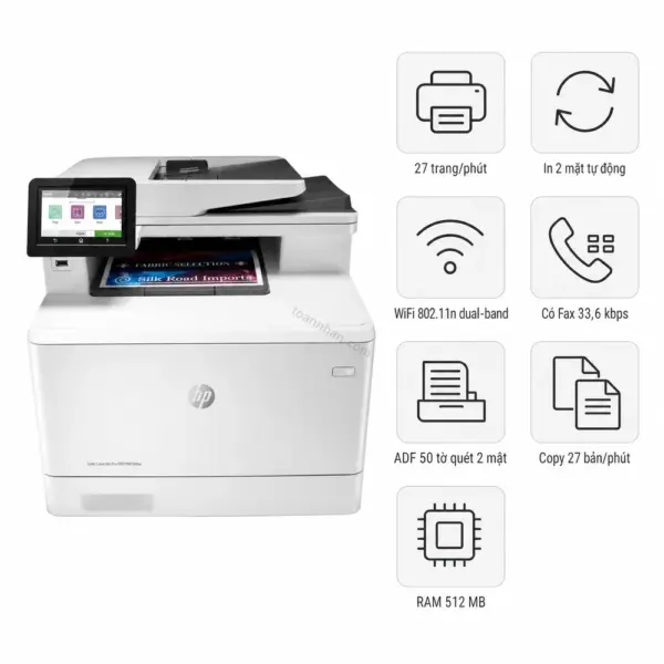 Máy in laser màu đa năng HP Color LaserJet Pro MFP M479fdw