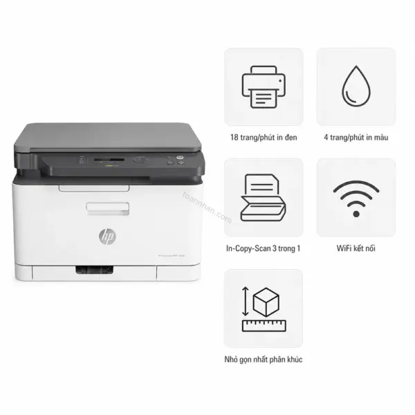 Máy in laser màu đa năng HP Color Laser MFP 178nw