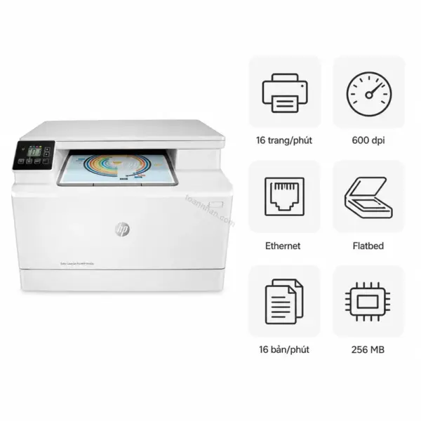 Máy in laser màu đa năng HP Color LaserJet Pro MFP M182N