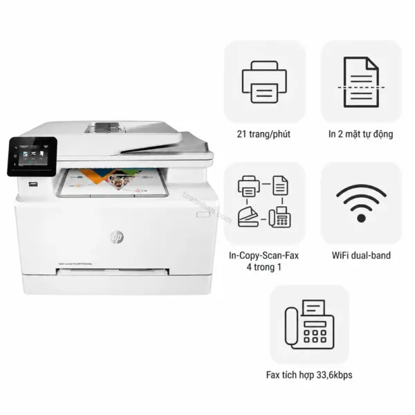 Máy in laser màu đa năng HP Color LaserJet Pro MFP M283fdw