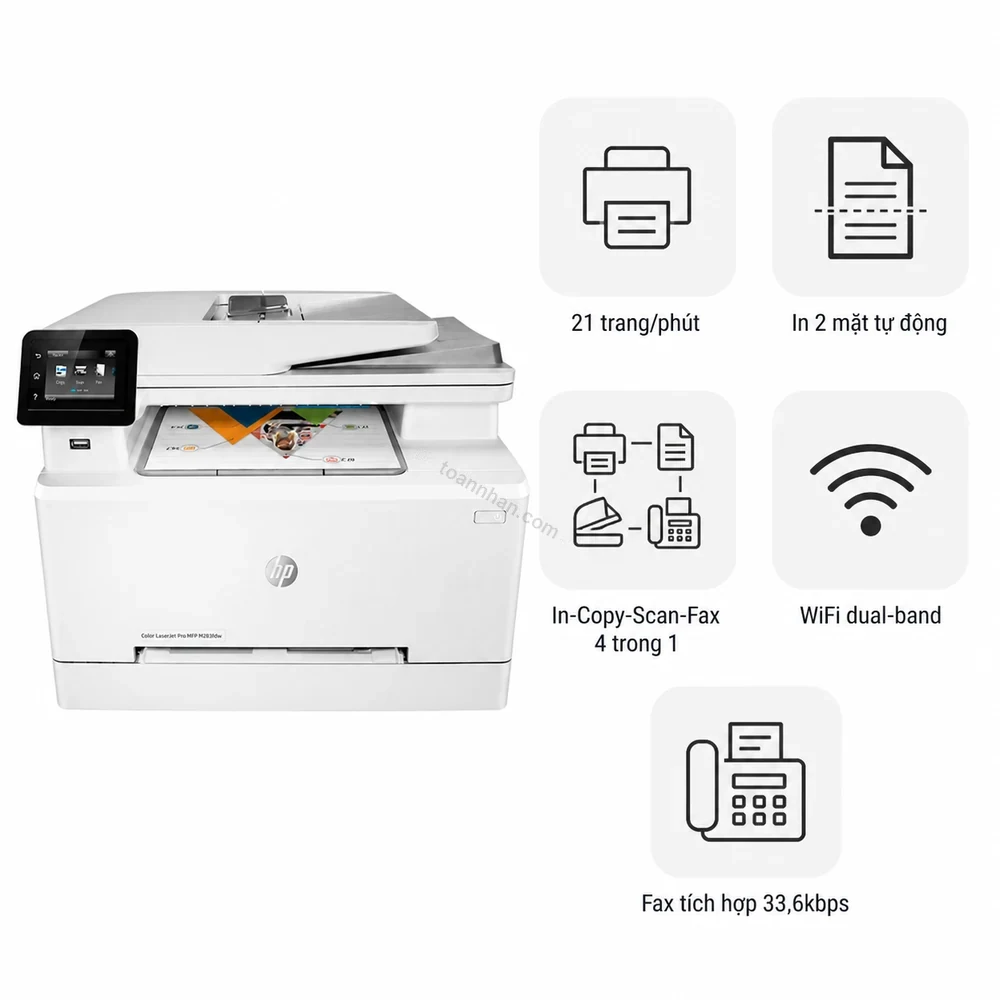 Máy in laser màu đa năng HP Color LaserJet Pro MFP M283fdw