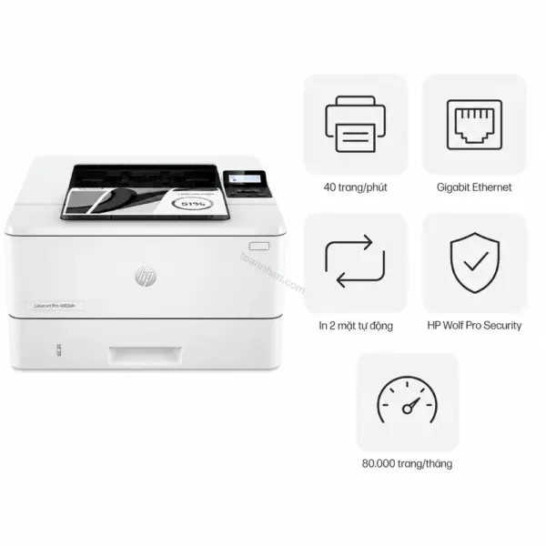 Máy in laser đen trắng HP LaserJet Pro 4003dn
