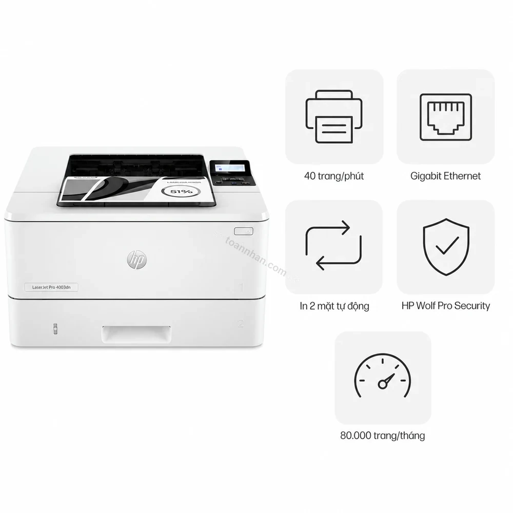 Máy in laser đen trắng HP LaserJet Pro 4003dn