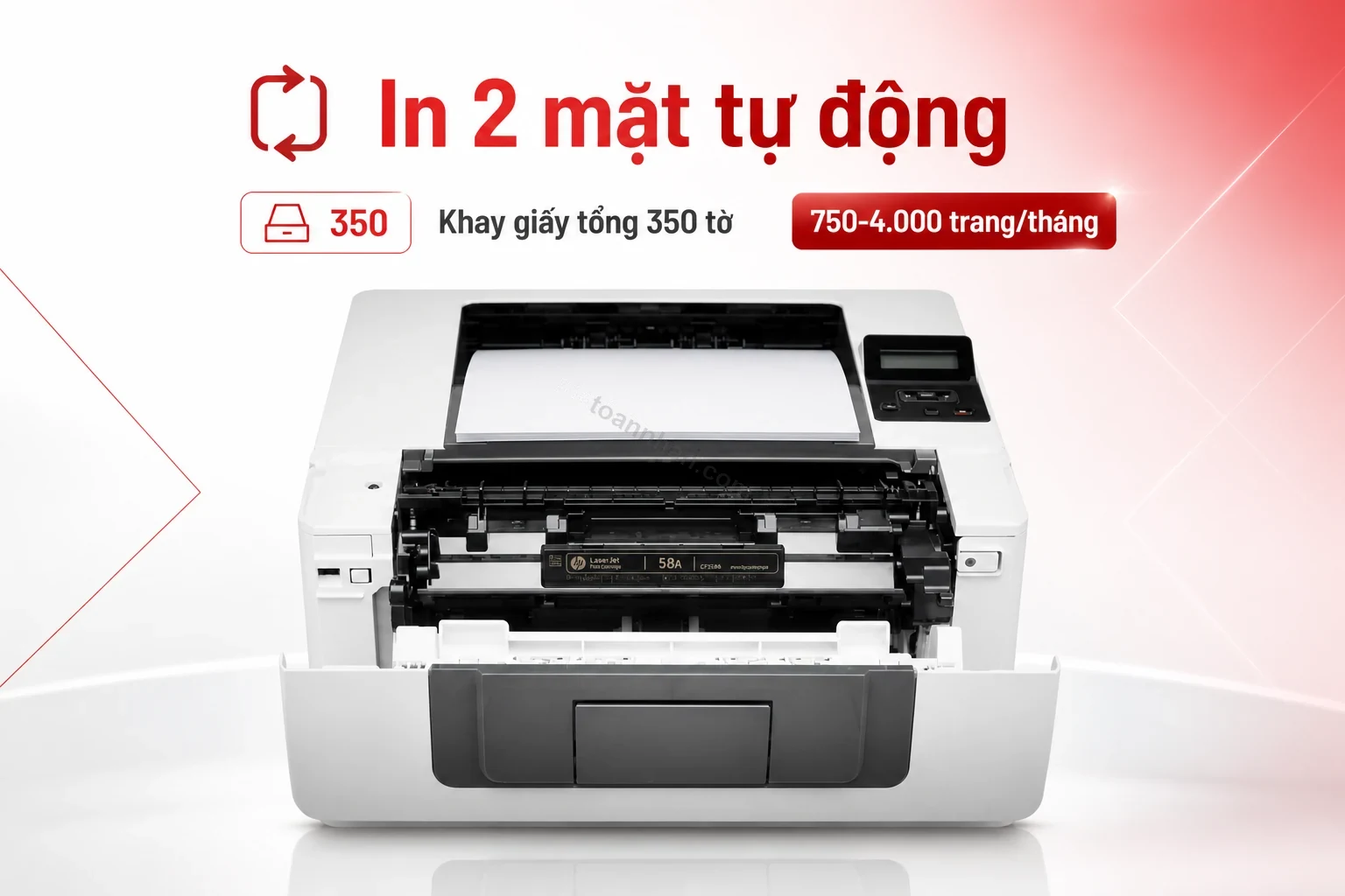 Khay giấy in 2 mặt tự động của máy in HP LaserJet Pro M404dw