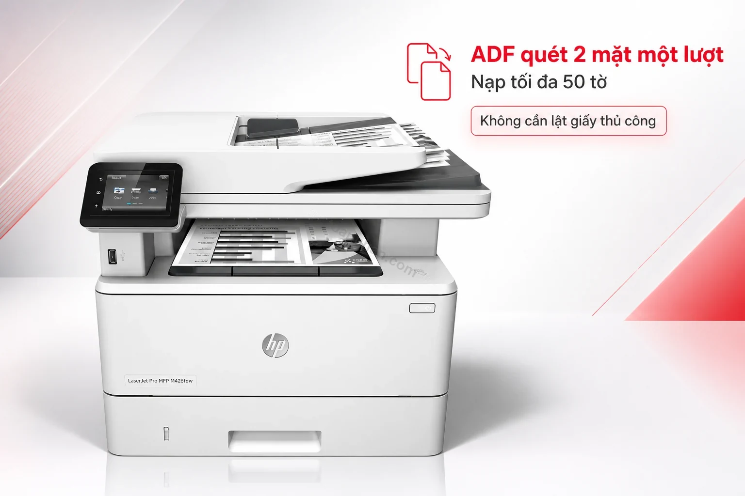 Khay ADF quét 2 mặt một lượt của máy in HP LaserJet Pro MFP M426fdw