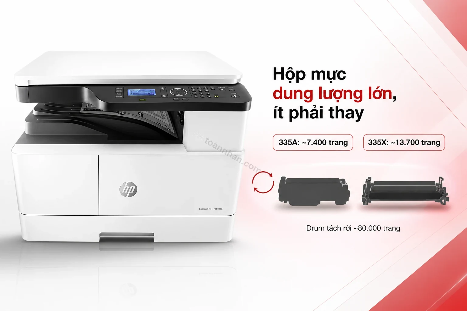 Hộp mực HP 335A/335X dung lượng lớn của HP LaserJet MFP M440DN