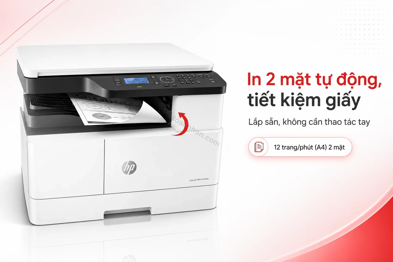 In 2 mặt tự động tiết kiệm giấy - HP LaserJet MFP M440DN