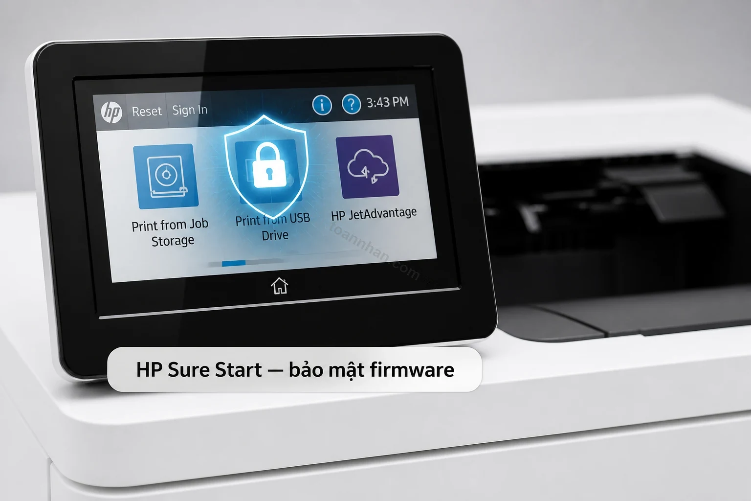 Bảo mật doanh nghiệp nhiều lớp của máy in HP LaserJet Enterprise M611dn với HP Sure Start
