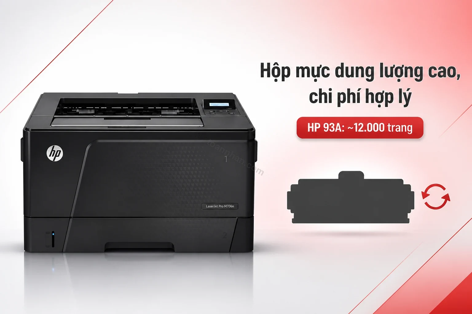 Hộp mực HP 93A dung lượng cao của HP LaserJet Pro M706N