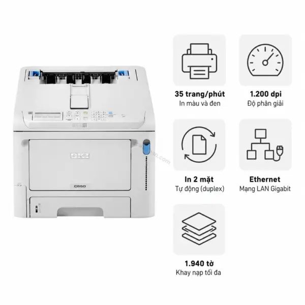 Máy in laser màu OKI C650DN