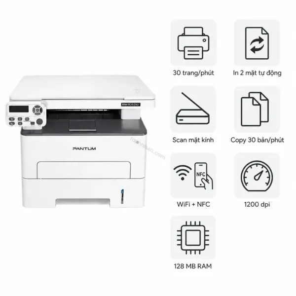 Máy in laser đen trắng đa năng Pantum M6702DW